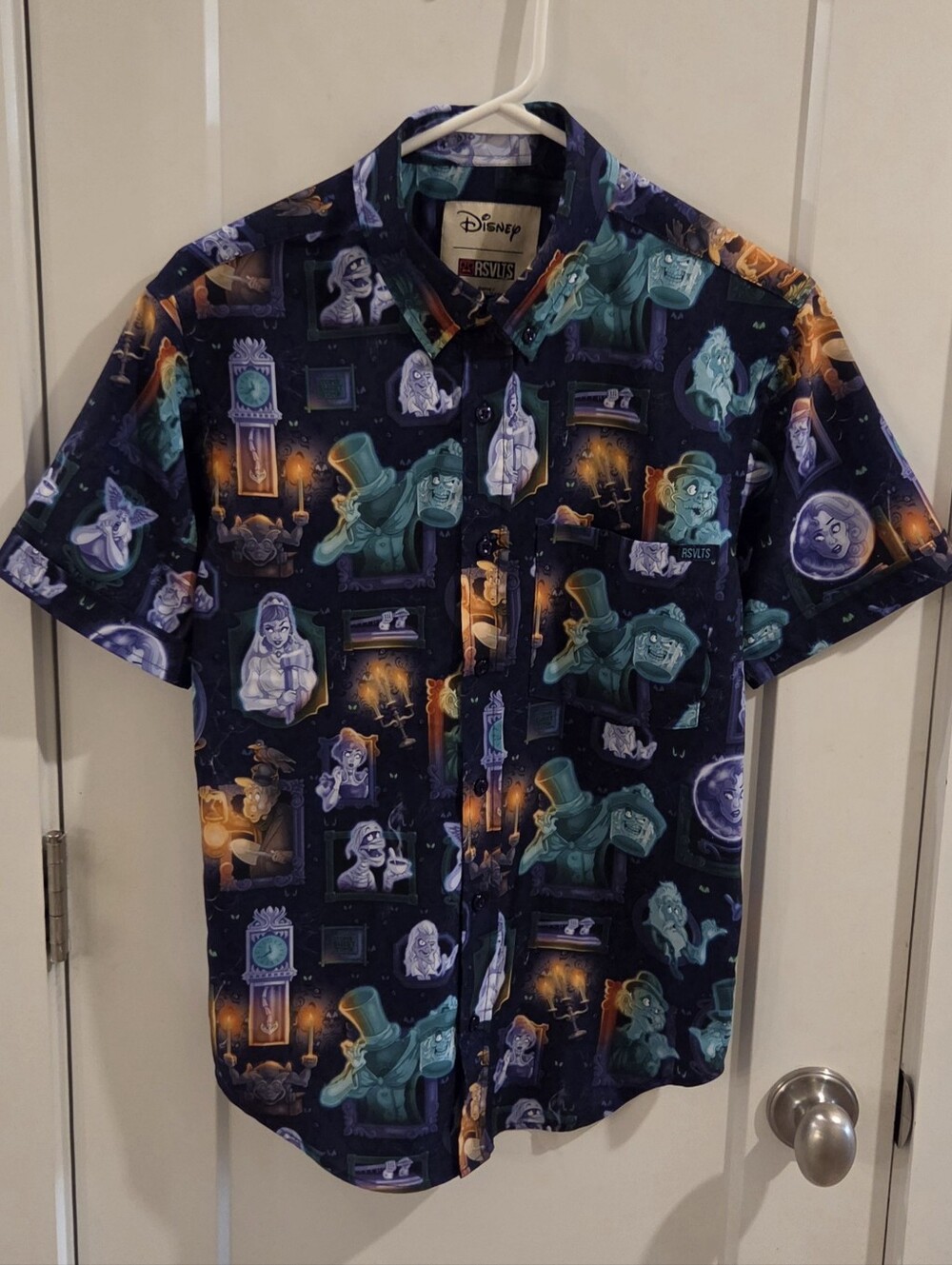 RSVLTS Disney 2025 Haunted Mansion Button-Down Ghosts & Graves Shirt - Size XS - Picture 2 of 11